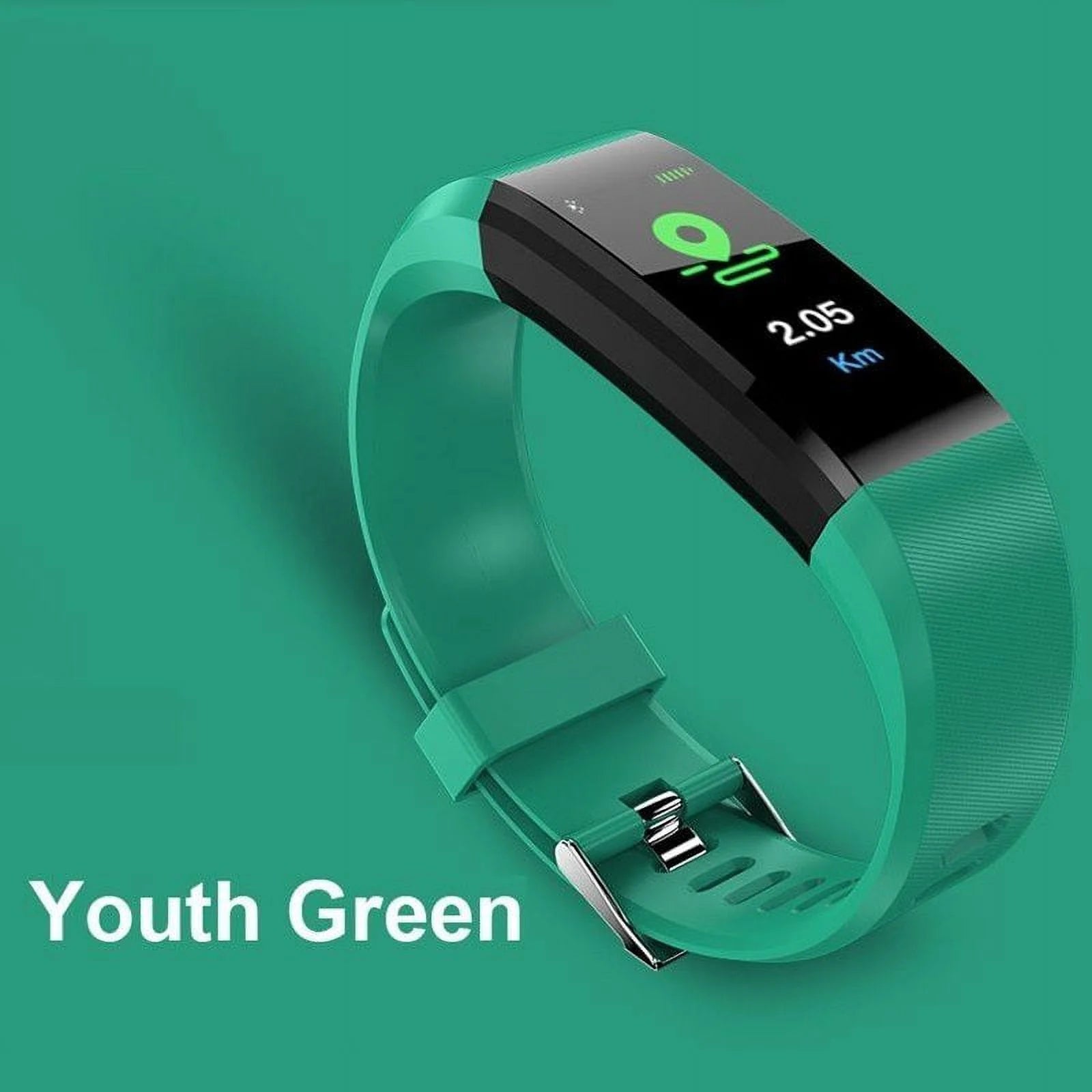 Fitness Tracker Heart Rate Monitor Sleep Tracker Unisex Green Smart Fitness Band, 0.96"