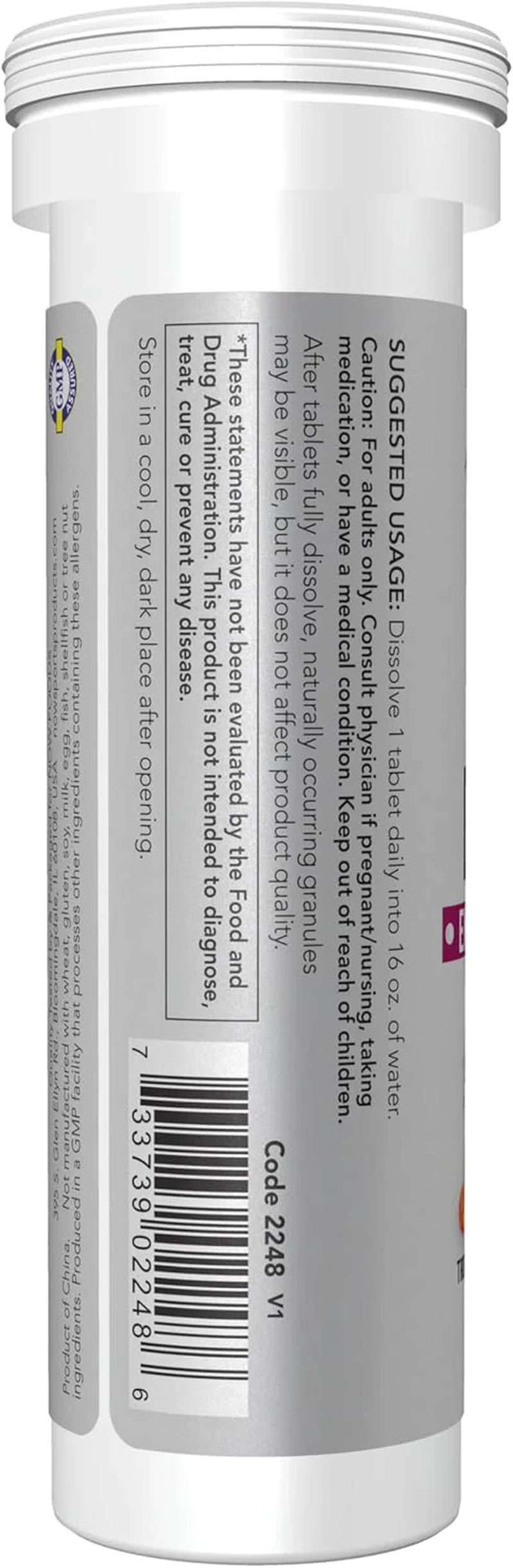 NOW Foods Sports Nutrition, Effervescent Effer-Energy, Electrolyte Supplement, Energy*/ Recovery*, Tropical Punch, 10 Tablets